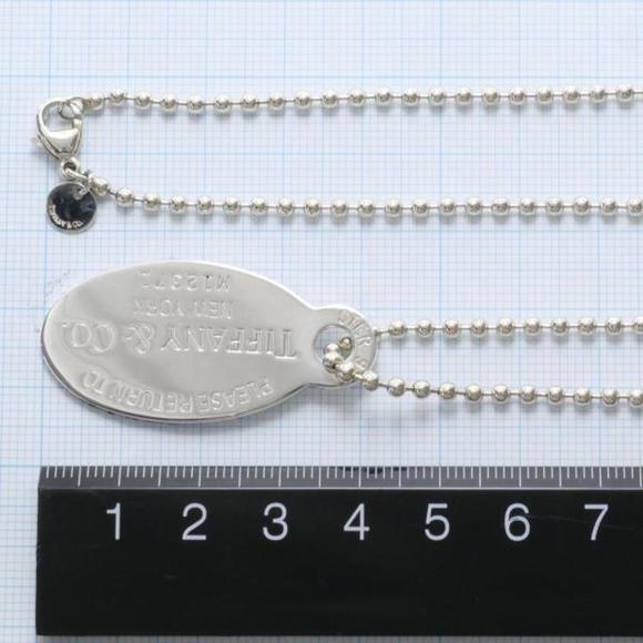 TIFFANY return toe silver necklace about 25.0g 82cm jewelry - Picture 5 of 8